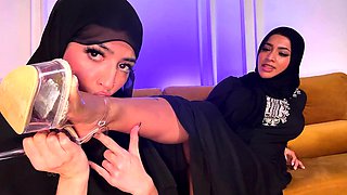Two horny Hijabis help break your fast with a JOI
