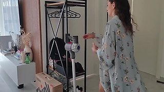 Russian mom doesn't let her 18 yo stepson go to school with an erection