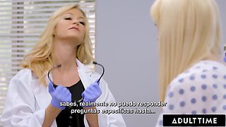 ADULT TIME - Kenzie Reeves Super Soaks Her MILF Doctor With Pussy Squirt! - SPANISH SUBTITLES: Porn