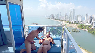 Sex in the Alutas with a View of the Sea with a Very Pregnant Woman