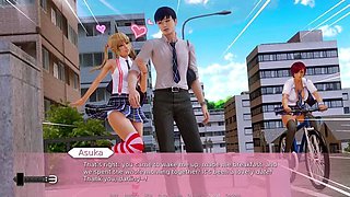 Crazy Waifu's Big Tits Academy Fun - 3D Hentai Anal
