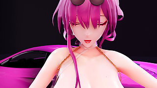 [mmd] Kafka Hot Pink Milk Chain Milk Milk Jumping Egg Obscene Pattern