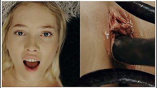 Sex Addict Blonde Influencer Bella Spark Fucks Her Pet Alien Monster