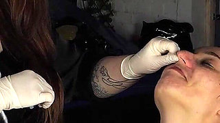 15 Minutes of Nose Pinching in Pvc Gloves