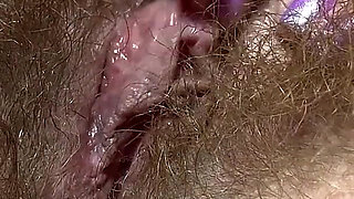 Rubbing One Out After Shower Hairy Big Clit