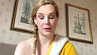 Cumshot amateur MILF suck and jerks dude in the bedroom