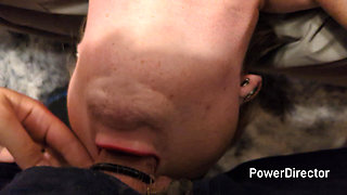 Slut Sucks Big Cock and Enjoys Big Cumshot