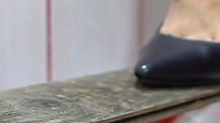 Ironing with the Plank on the Head