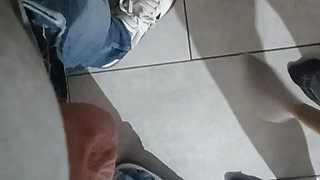 Cock and Balls beat with spatula  hard