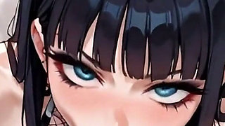 Animeai Rocker Girl Gives a Blowjob to a Stranger and Swallows His Semen