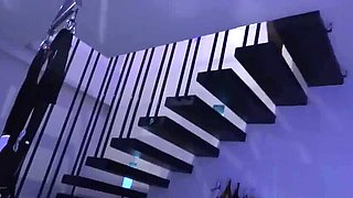 Stepmom in lingerie gets fucked in motel then pees