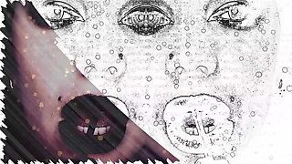 ASMR & mesmerizing lipnosis! Lady in black JOI