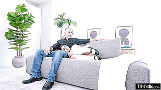 POV perfect  interracial dick-riding with an Asian doll Liora Vane