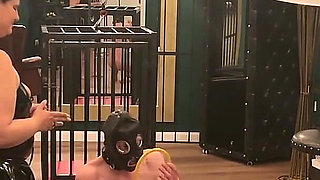 Gaping Anal Subs Stretched Wide by Dommes' Throbbing Toys