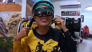 Off roading and Thai GF anal sex at home