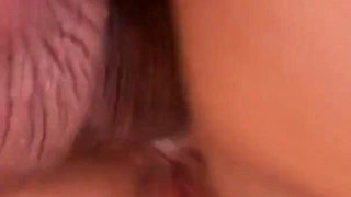 Massage the redheaded girl with a strap-on and then her ass