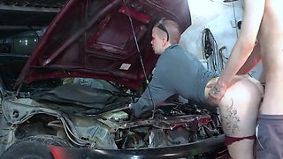 Sexy Mechanic Vilu Vidish Gets Pounded Toyota Ae101