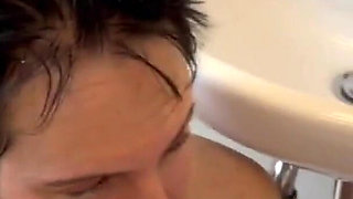 Lesbian Bathroom Humiliation!