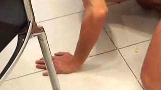Lunch Humiliation Submissive Slave Eats off Floor