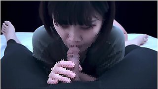 She Gets Excited While Sniffing Erotic Cocks And Snorting During A Blowjob! Nose Job Cum In Mouth　