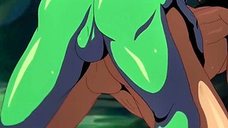 Nagi and the knight take orc cock in a raw goblin gangbang