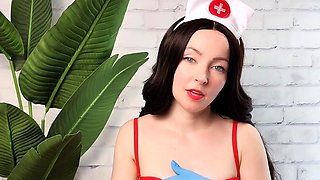 Flexible pale brunette with foot fetish does hot footjob
