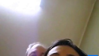 Amateur Thai in Stockings Blows and Rides a White Bull