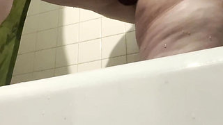 BBW Sluts Bathtub Dildo Delight