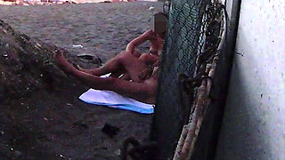 Flashing My Cock in Front of My Stepdaughter in a Beach and She Helps Me Cumshot in Front of Everyone