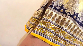 My Beautiful Big Ass & Big Tits Hot Roommate Without Pant Wearing Hijab Kamiz Panty & Clean Our Room