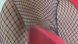 Misss a Catching You with Her Sexy Fishnets 2