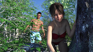 Alex Fingering Stepsister Pussy While They Watches Couple Having Sex In Forest