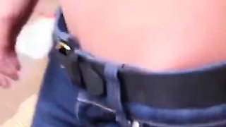 Petite Filipina filled with thick creamy cum