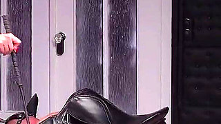 Mistress Ledanaja Gagged Saddled and Ridden Pet Play Training Part 2