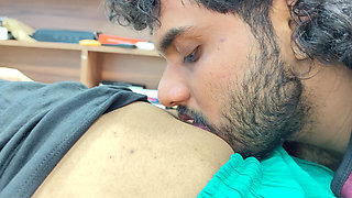 Lip lock with armpit lick and navel lick romance in bed