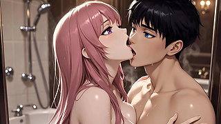 Busty Stepsister Shower Surprise Multiple Stepbrothers Milk Squirt Creampie Fantasy