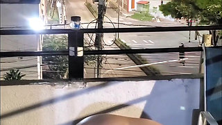 Drvnk Fucking My Ass in the Balcony
