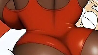 Married Cuckold Worships a Big Black Ass. Cartoon
