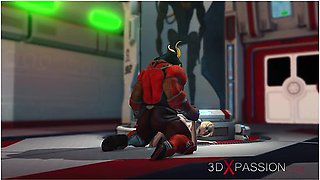 Alien Monster Fucks Hard A Young Blonde In The Sci-fi Lab
