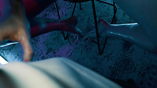 Blonde Model Gets Oiled up and Railed