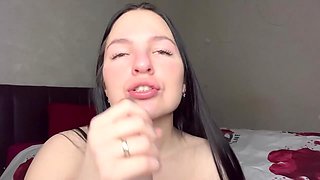 My Pussy And Ass Are Satisfied With An Elastic Dildo