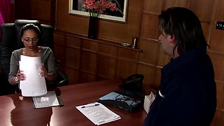 Tattooed Latina Slut in MMF-dp with Deepthroat