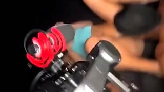 Handsome cuckold white teen gets messy load of dripping cum