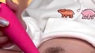Chinese Hottie Next Door with massager