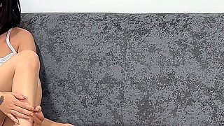 Young Masseuse Gives His Little Friend's Stepsister a Hard Fuck, While He Watches Them Fuck Her