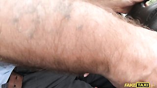 Passionate Ian Tate and Liz Rainbow at skinny trailer