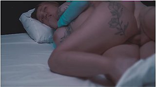 Kiss Cat - Step Mom Cant Resist Of Step Sons Big Cock In Share Bed Will She Notice When He Fuck Stepmommy?