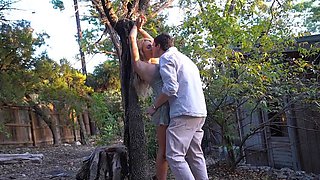 Gabbie Carter Shoots Outdoor OnlyFans Bondage Creampie