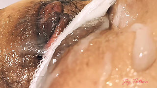 Sticky Heaven: Squirting with Panties
