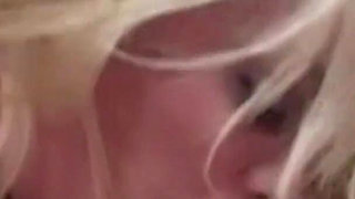 The Imposing Blonde Is Lurking Around to Get a Boner and Cumshot Over Her Titties.
